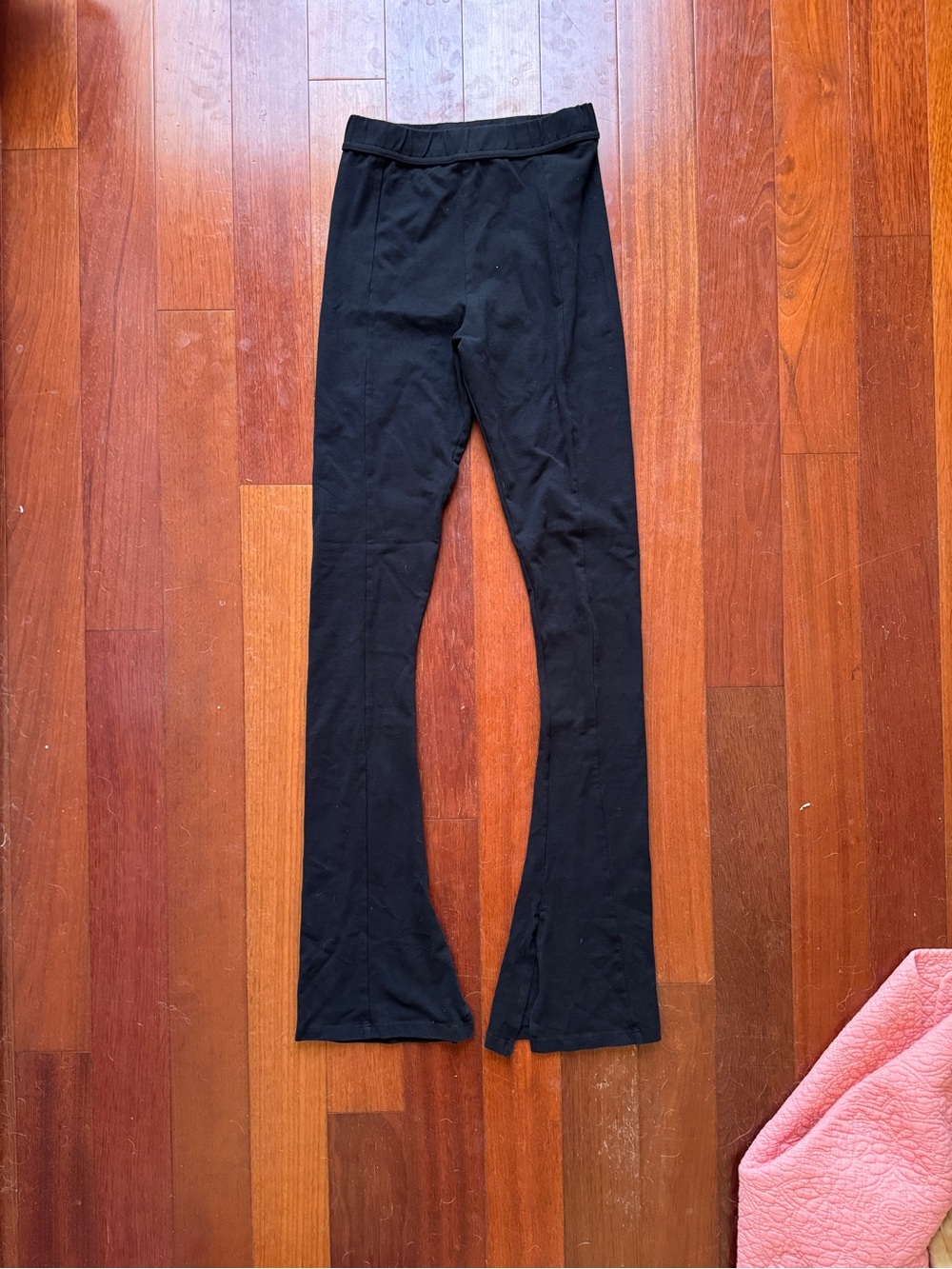 EB Denim Black Stretch Flare Leggings